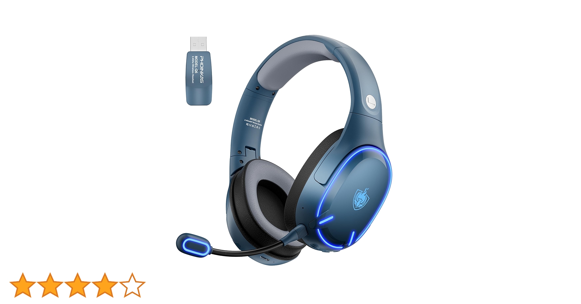 Amazon.co.jp: ゲーミングヘッドセット 有線 無線両用 低遅延